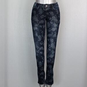Rewash Jean Like Floral Print Pull on Jeggings Juniors Size 1